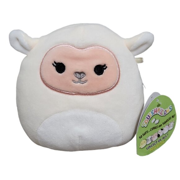 Squishmallows Kellytoy 2020 Lily The Cream Lamb 5" Plush Stuffed Animal Toy - Picture 1 of 2